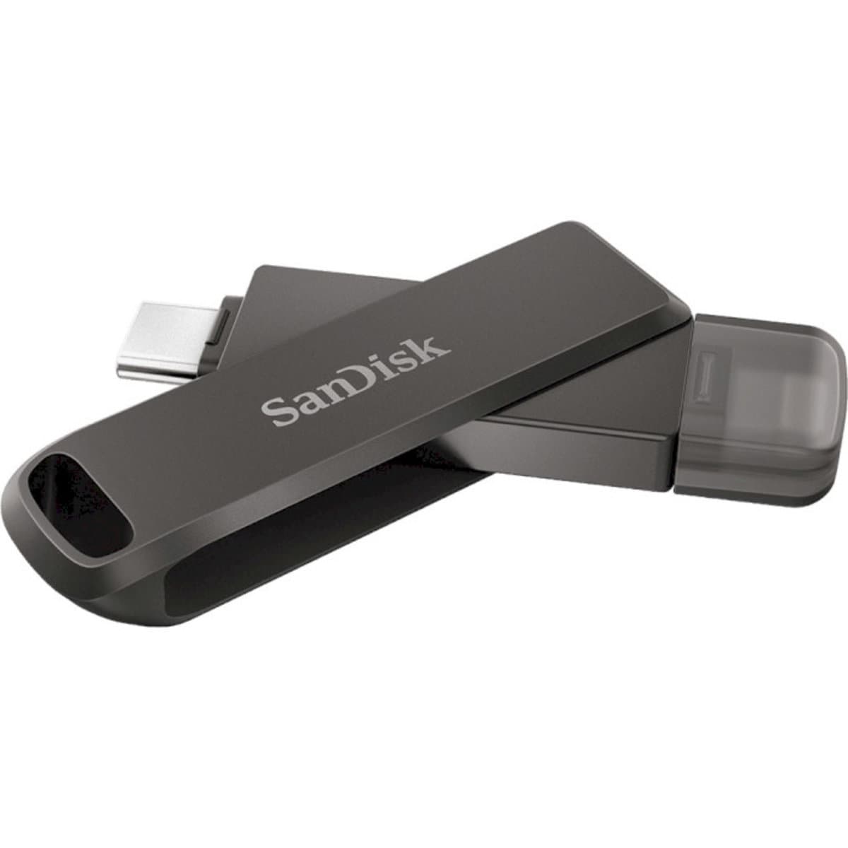 Флеш пам'ять флешка SanDisk iXpand Luxe 128Gb USB 3.1 Type-C/Lightning Apple Grey (SDIX70N-128G-GN6NE)