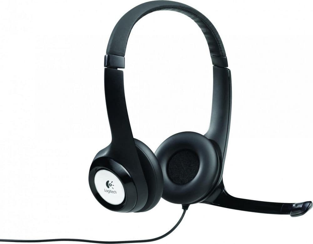 Навушники з мікрофоном гарнітура Logitech H390 USB Black (981-000406)