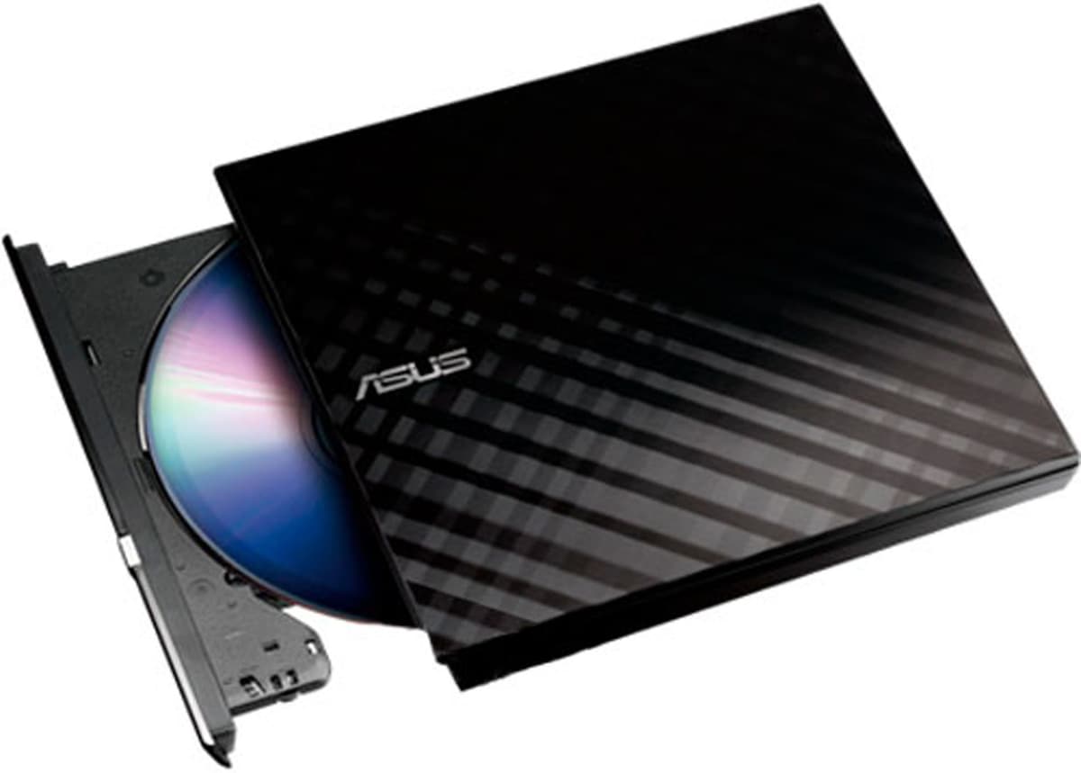 Зовнішній оптичний DVD привід Asus Lite SDRW-08D2S-U 8х External slim USB2.0 Black (SDRW-08D2S-ULITE/BLACK)