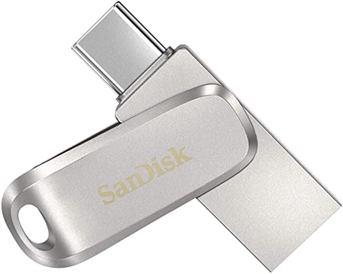 Флеш пам'ять флешка Flash SanDisk Ultra Dual Luxe Type-C 32Gb USB 3.1 150 Mb/s Silver (SDDDC4-032G-G46)
