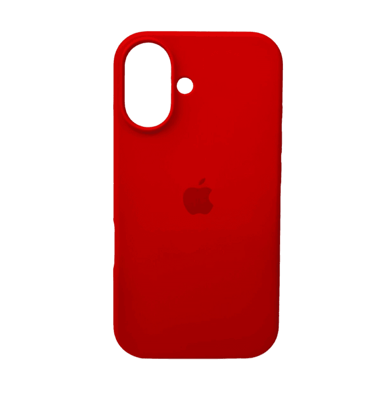 Защитный чехол-накладка Silicone Full Case AA Open Cam для Apple iPhone 16 Red (FullOpeAAi16-11)