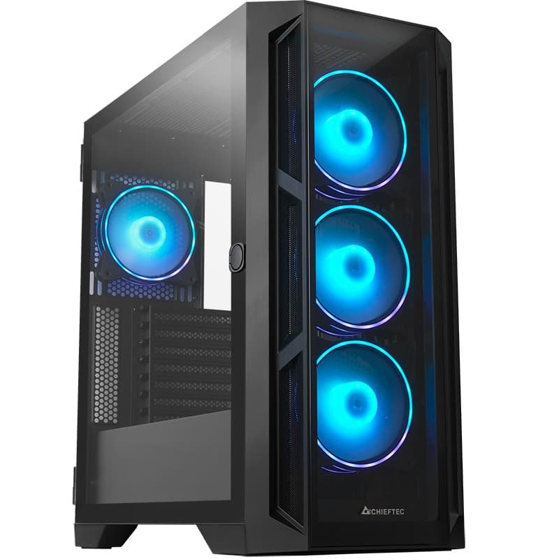 Корпус для комп'ютера Chieftec APEX GA-01B-TG-OP 4x120mm A-RGB USB-C E-ATX без БЖ Black