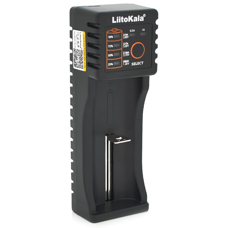 Зарядний пристрій для акумуляторів LiitoKala Lii-100B 1xLion/NiMH/NiCd Black (Lii-100B)