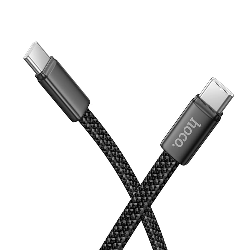 Кабель HOCO X125 Exceso 60W 3A 1m charging data cable Type-C to Type-C Black