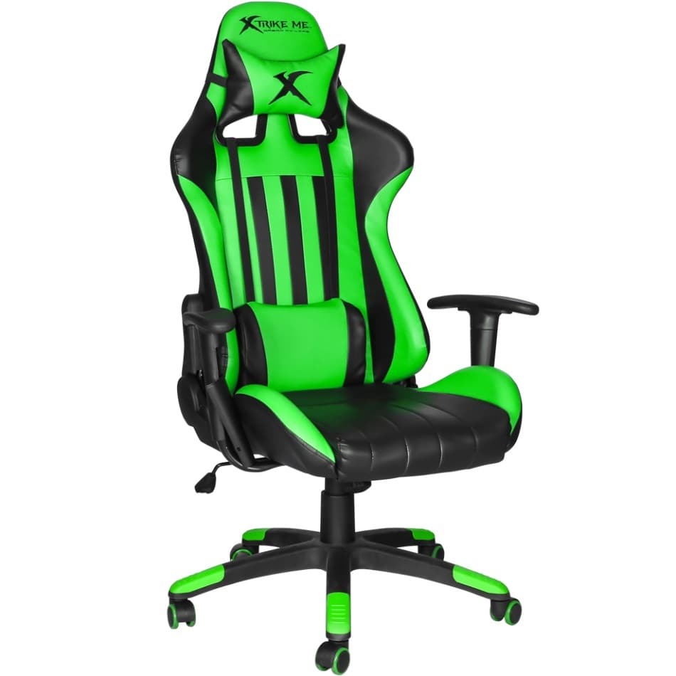 Игровое кресло XTRIKE ME Advanced Gaming Chair GC-905 50мм до 135кг Black-Green
