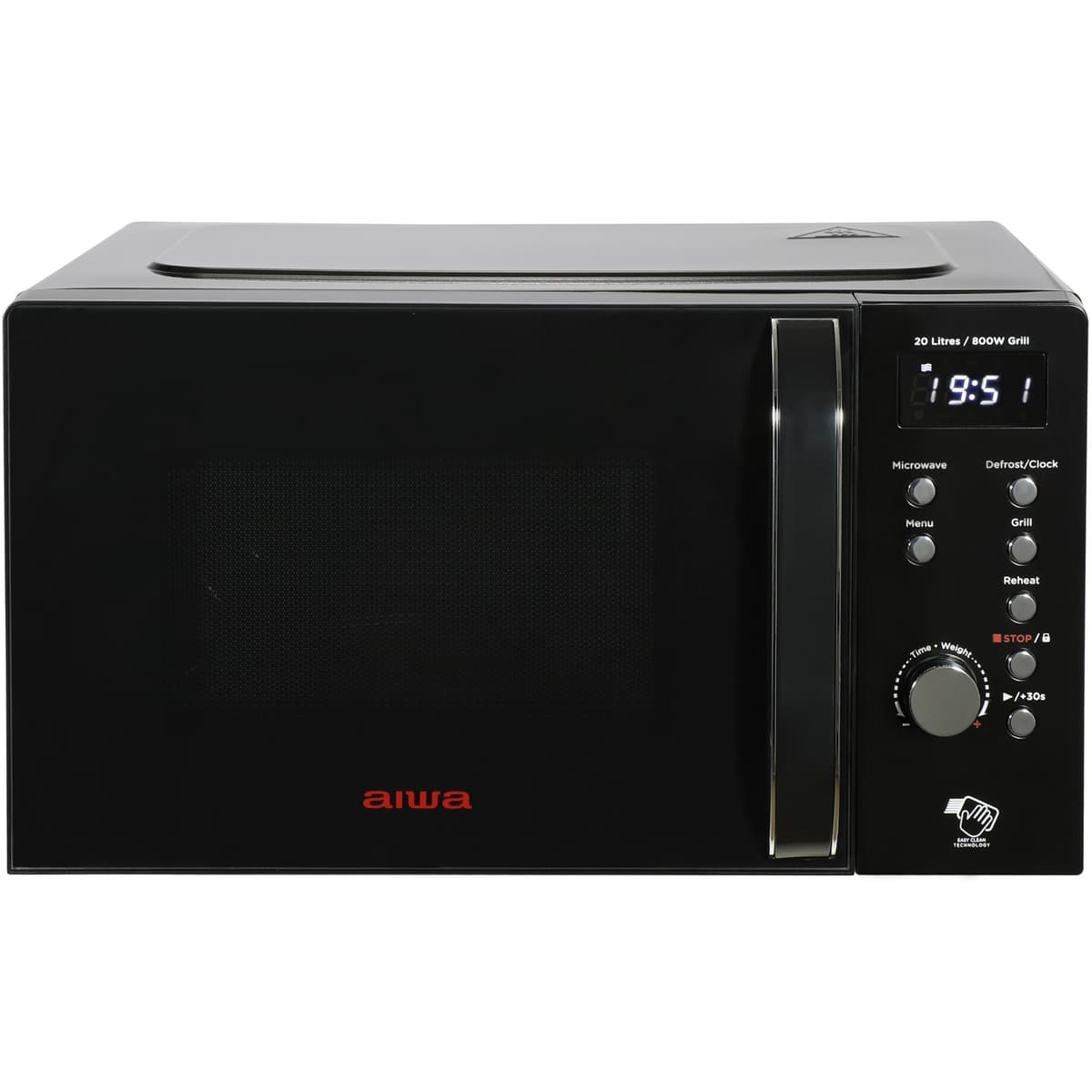Мікрохвильова піч AIWA NAMICOOK CRYSTAL20 MW-202DG BK 20л 700Вт гриль Child LOCK Black (MW-202DG BK)