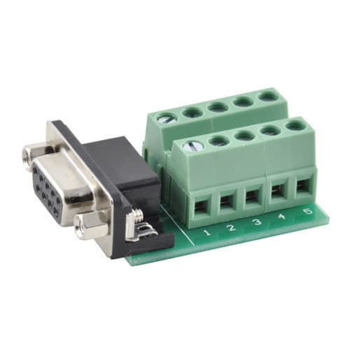 Перехідник адаптер RS232 DB9 вилка мама - клемники 9pin (286677)