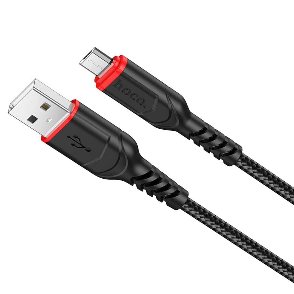 Кабель HOCO X59 USB to Micro-USB 2.4A 1m nylon TPE connectors Black