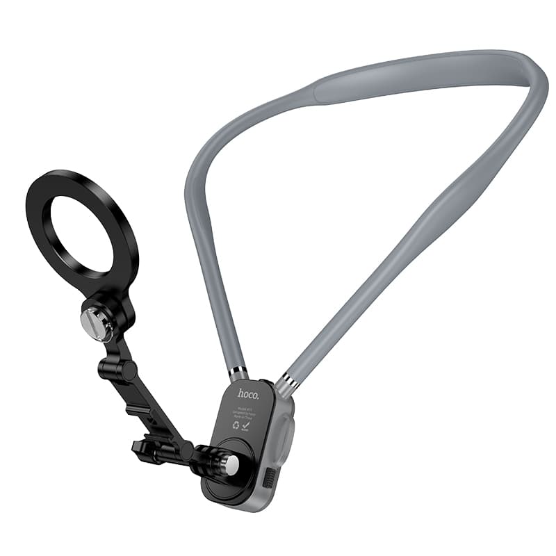 Крепление держатель для телефона на шею HOCO K31 Campo magnetic neck-hanging holder Black-Grey