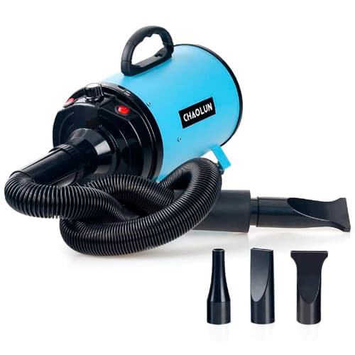 Стаціонарний фен компресор Chaolun CL-1999 для собак котів 2800Вт 72м/с Blue-Black (710057)