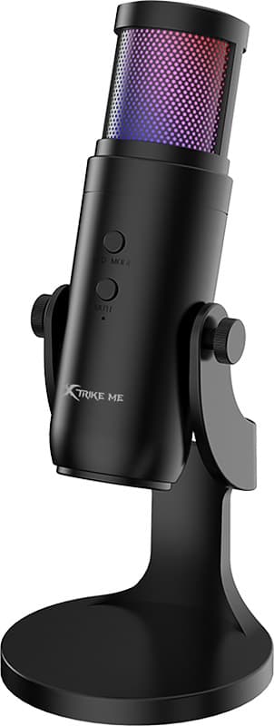 Игровой настольный стриминговый микрофон XTRIKE ME XMC-03 USB RGB LED кабель 1.5м Black (XMC-03)