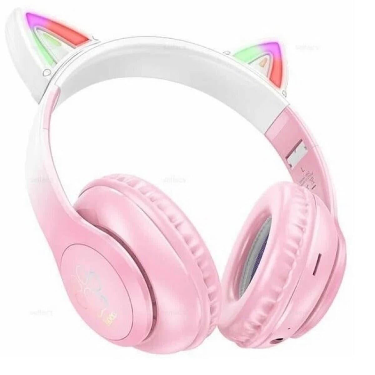 Беспроводные наушники HOCO W42 Cat ears BT5.3 headphones 400mAh Cherry Blossom