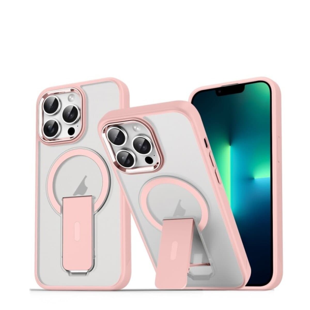 Защитный чехол-накладка Cosmic Magnetic Stand для Apple iPhone 13 Pro Pink (MagStand13PPink)
