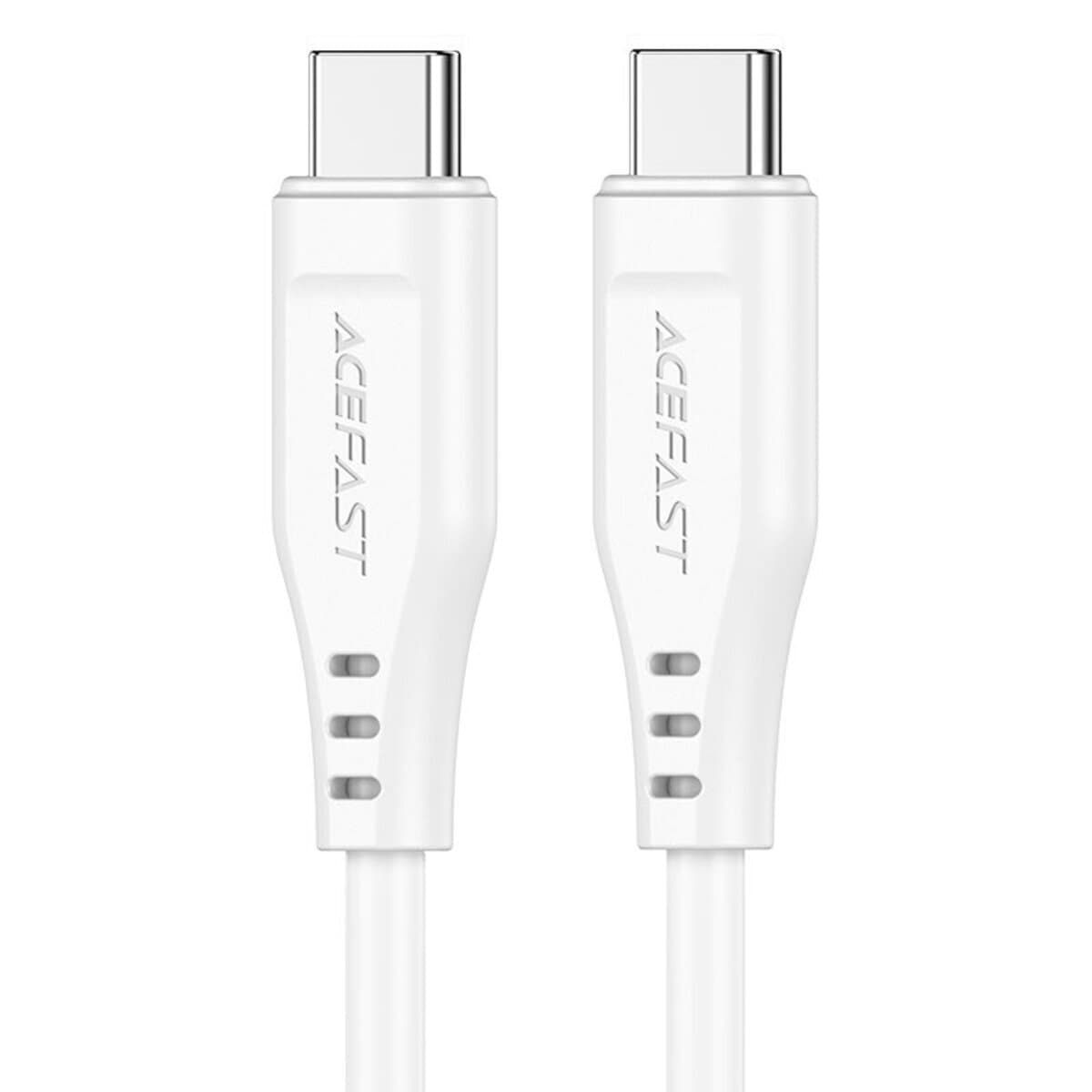 Кабель ACEFAST C3-03 Type-C to Type-C 3A 60W 1.2m TPE connectors White (AFC3-03W)