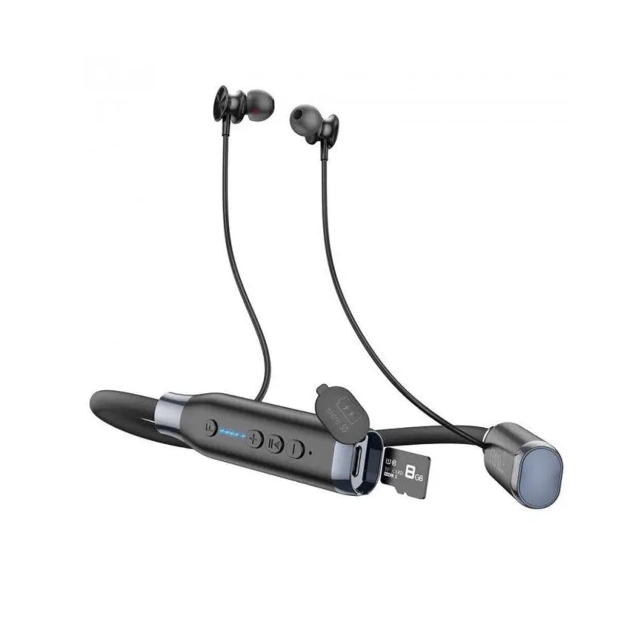 Беспроводные наушники HOCO ES62 Pretty neck-hang BT5.3 earphones 800 mAh Black