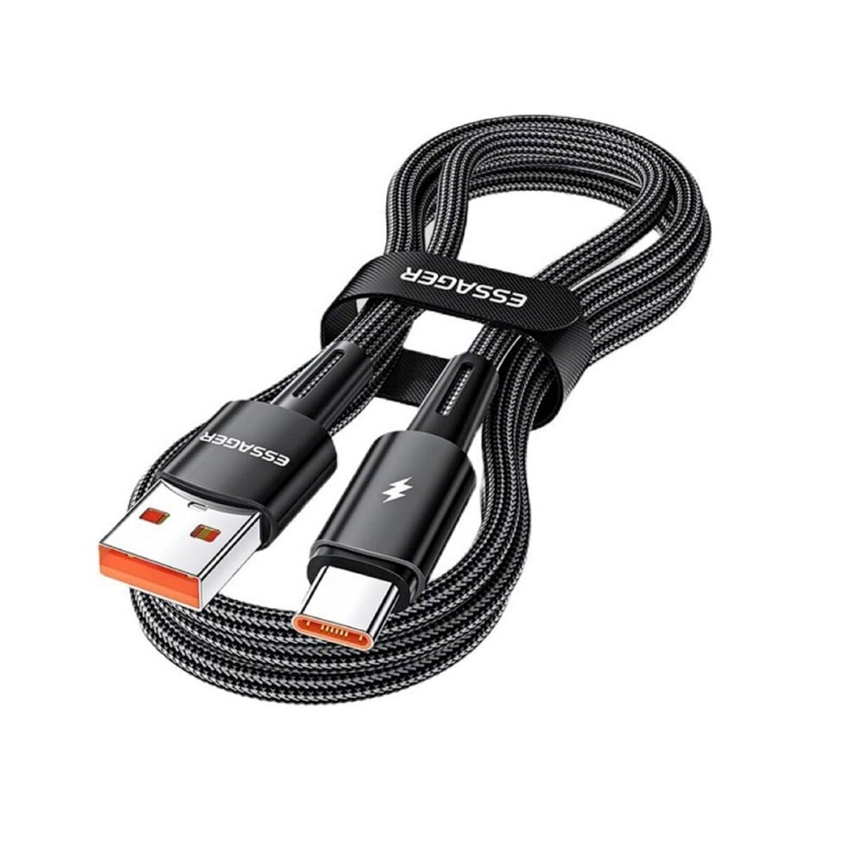 Кабель Essager Sunset USB to Type C 120W USB Charging Cable 1m Black (EXC120-CG01-P)