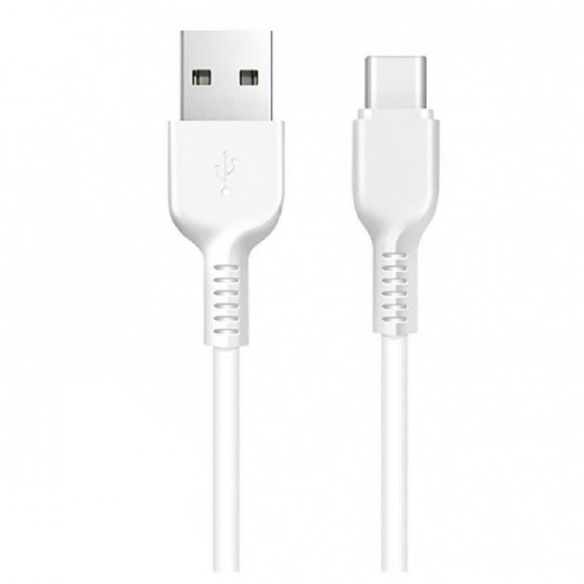 Кабель HOCO X20 USB to Type-C 2A 1m PVC TPE connectors White