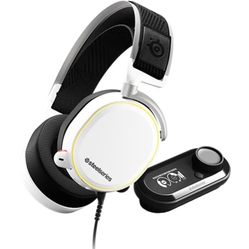 Провідні ігрові навушники з мікрофоном SteelSeries Arctis Pro + GameDAC White PC PS MAC Black-White (61454)