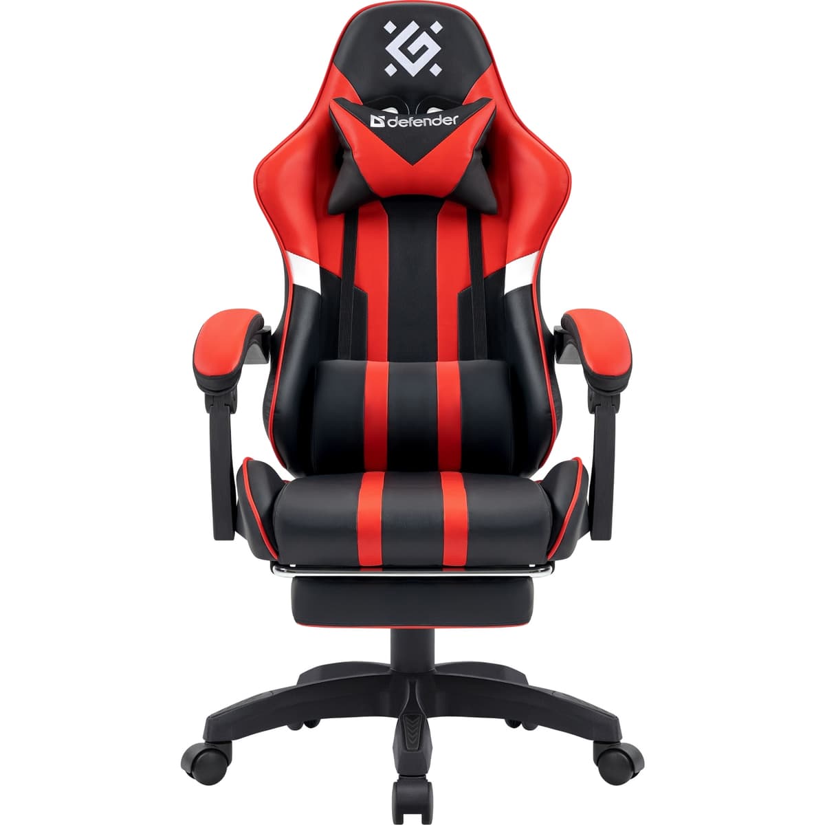 Ігрове крісло Defender Colran поліуретан 50мм Клас 4 до 120кг Black-Red (64025)
