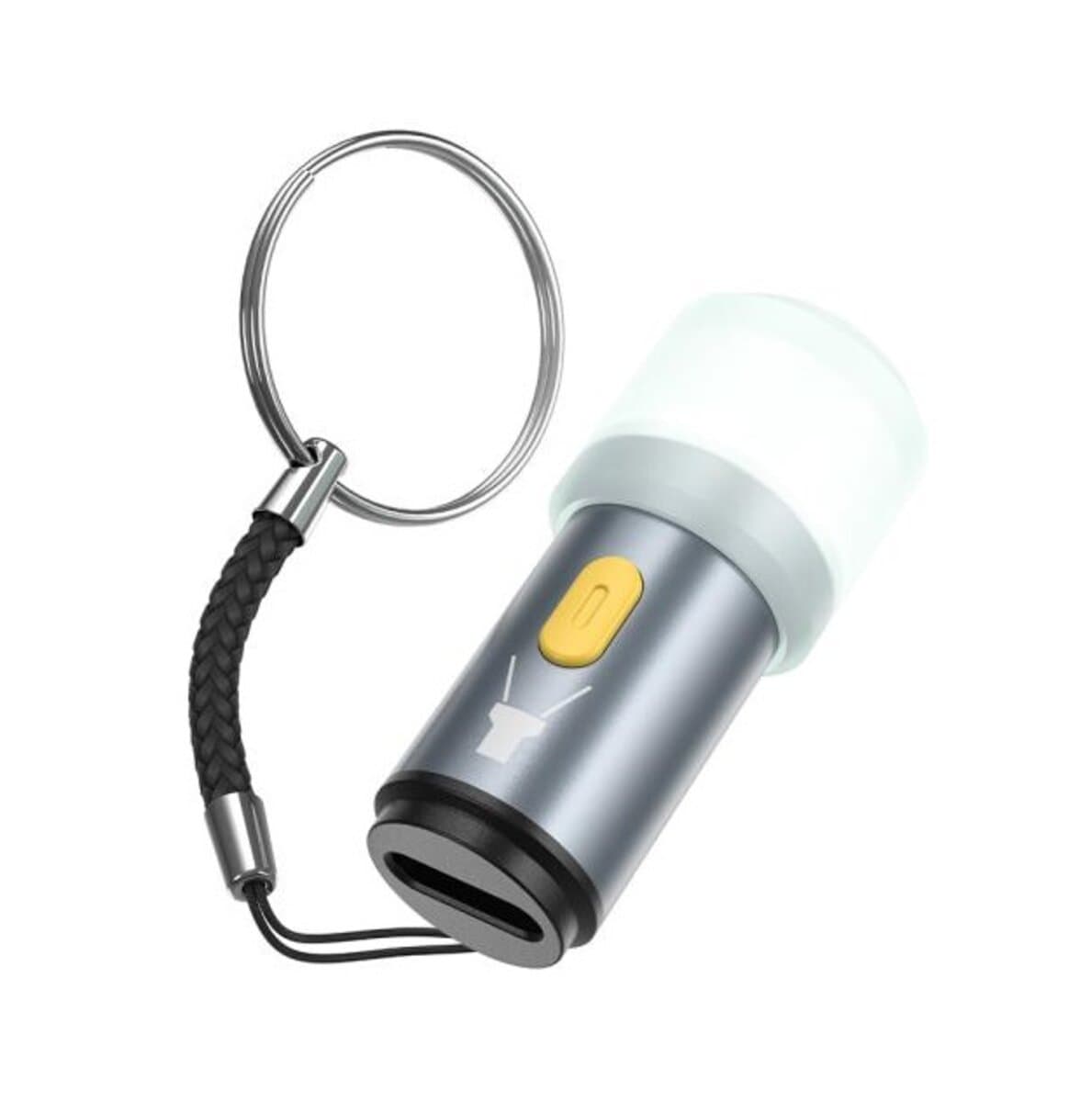 Ліхтарик брелок HOCO UA38A Type-C to LED light Grey