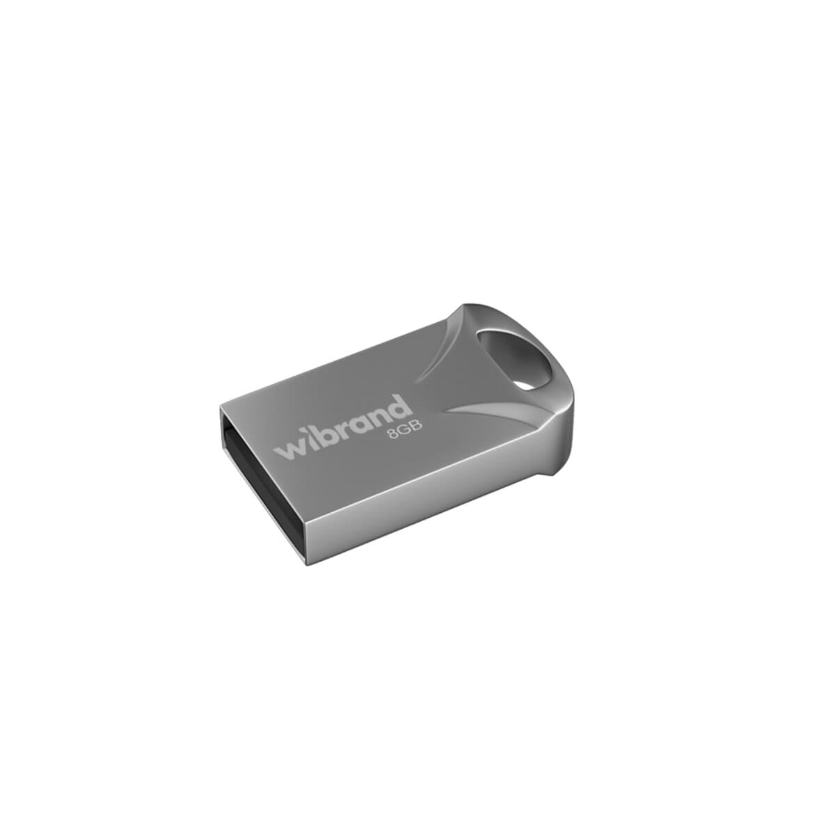 Флеш память флешка Wibrand Hawk 8Gb USB 2.0 Silver (WI2.0/HA8M1S)