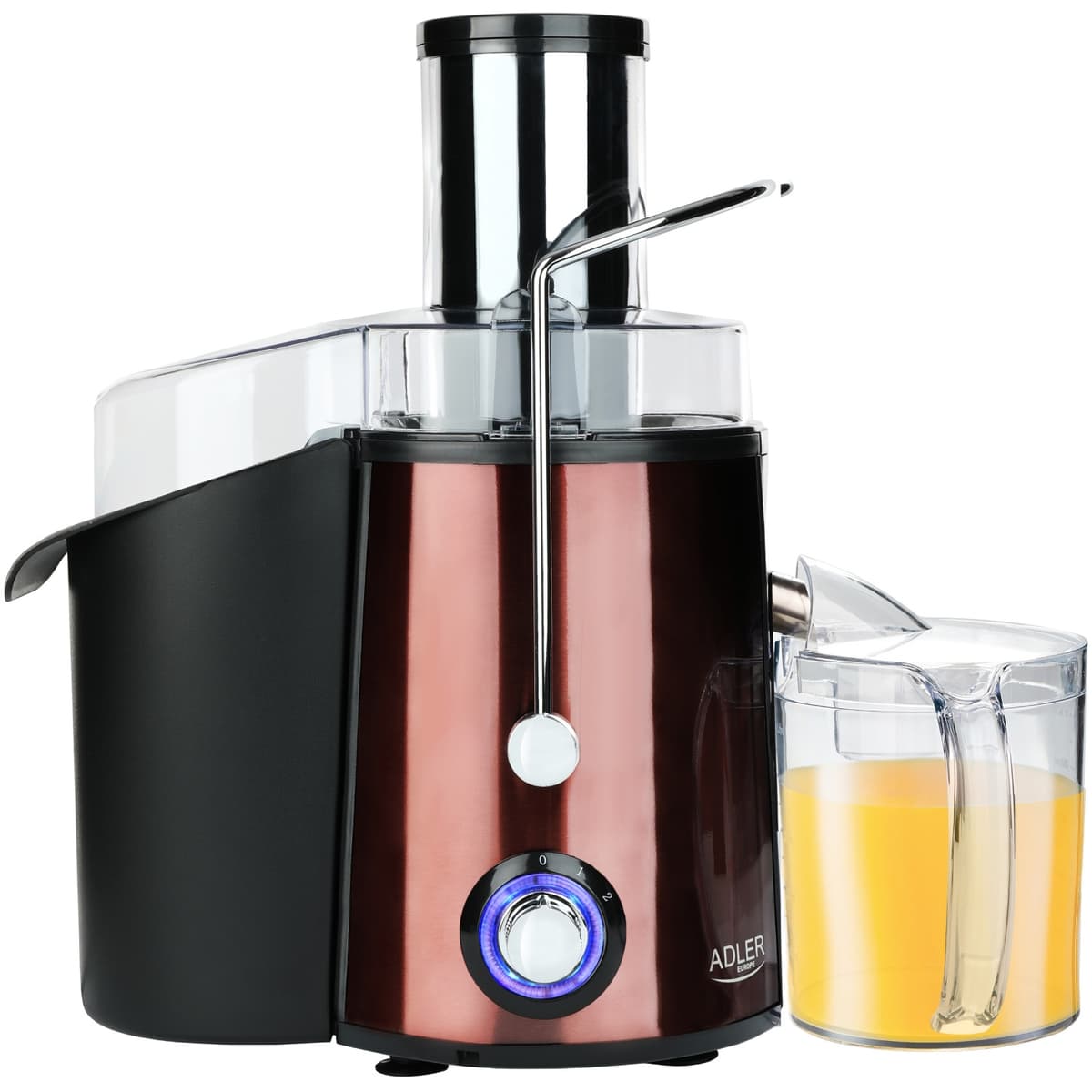 Соковижималка Adler AD 4129 1000W контейнер для соку 1000ml контейнер для м'якоті 2000ml Cooper (AD4129)