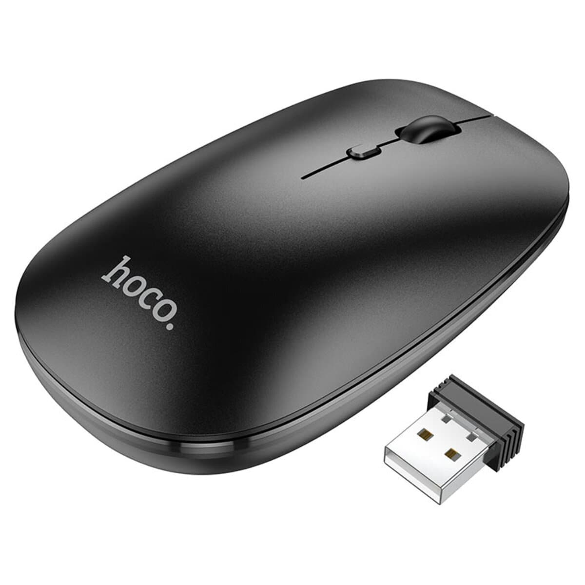 Бездротова мишка Hoco GM15 Art dual-mode business wireless mouse 1600dpi BT5.0 Black
