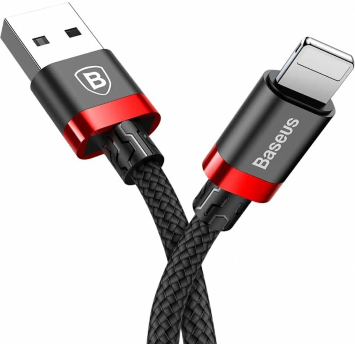 Кабель Baseus Cafule Cable USB to Lightning 2A 3m Black-Red (CALKLF-R91)