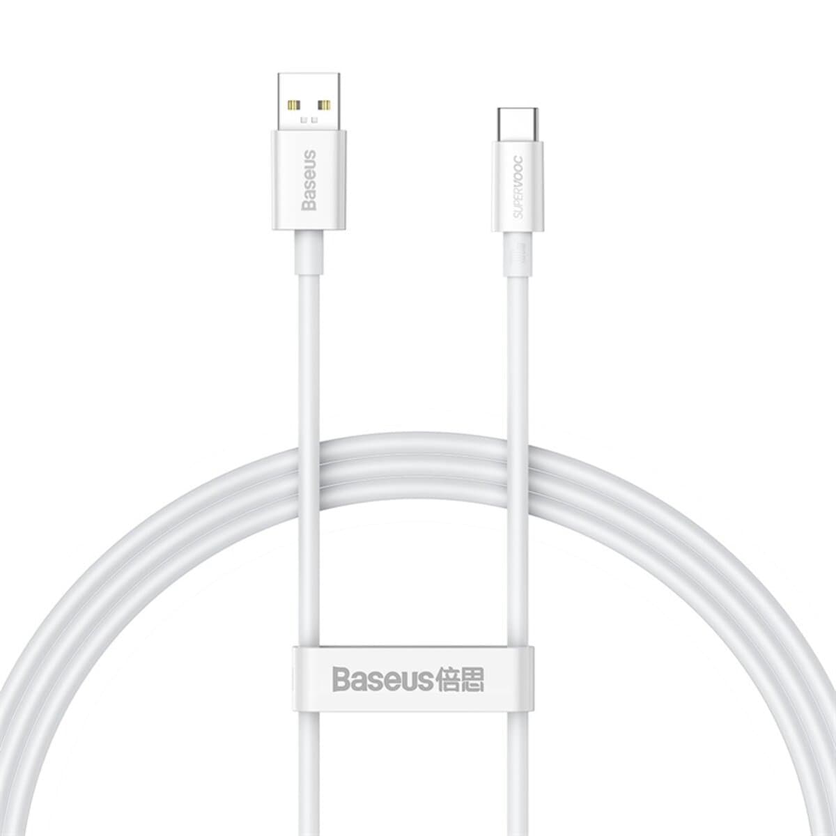 Кабель Baseus Superior Series SUPERVOOC Fast Charging Data Cable USB to Type-C 65W 1m White (CAYS000902)