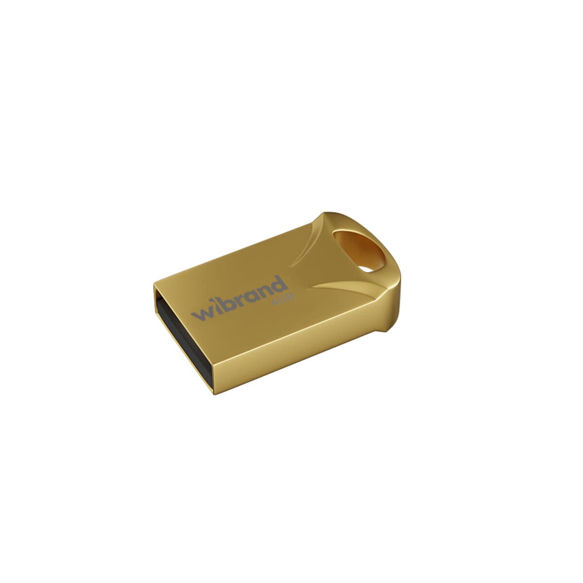 Флеш память флешка Wibrand Hawk 4Gb USB 2.0 Gold (WI2.0/HA4M1G)