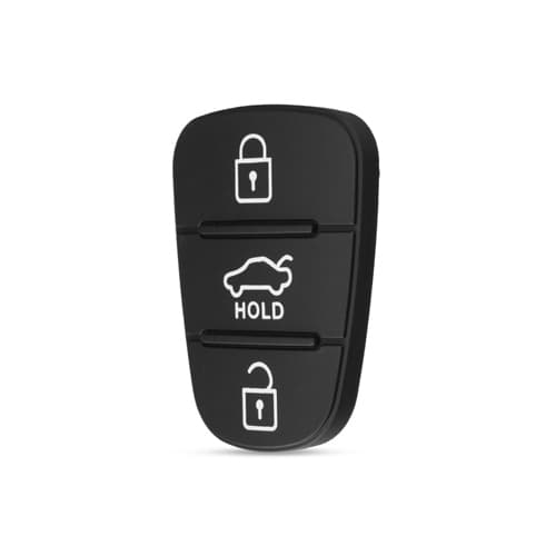 Кнопки для выкидного ключа Hyundai Kia 3 кнопки Hold резиновые Black (510077)