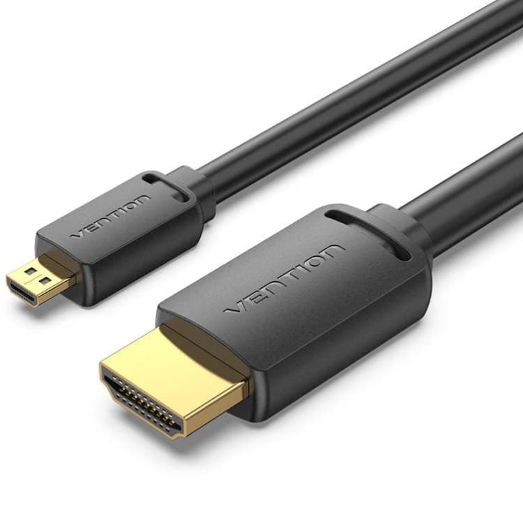 Кабель Vention HDMI M - micro M 1.5м V2.0 4K 60Гц 18Gbps HDR Dolby Black (AGIBG)