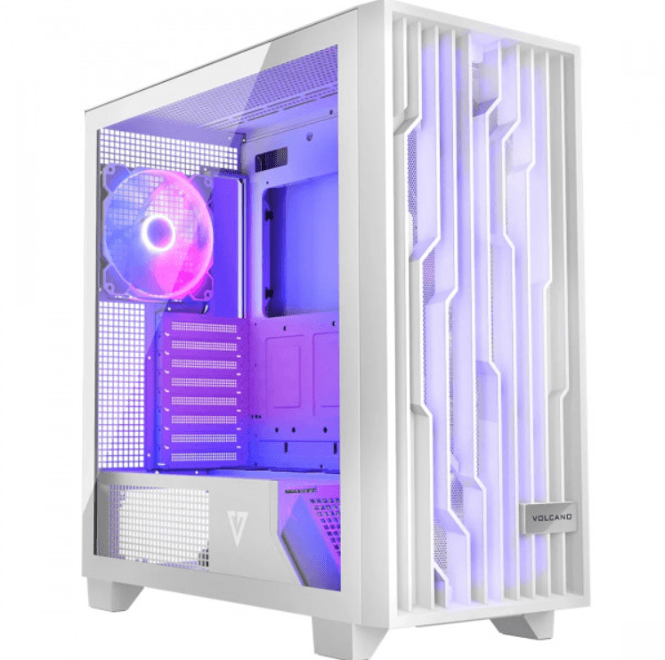 Корпус для комп'ютера Modecom VOLCANO PERUN APEX ARGB MIDI 4x140mm fans USB 3.0x2+TYPE-C без БЖ ATX White (AT-PERUN-4F-ARGB-20-00000)