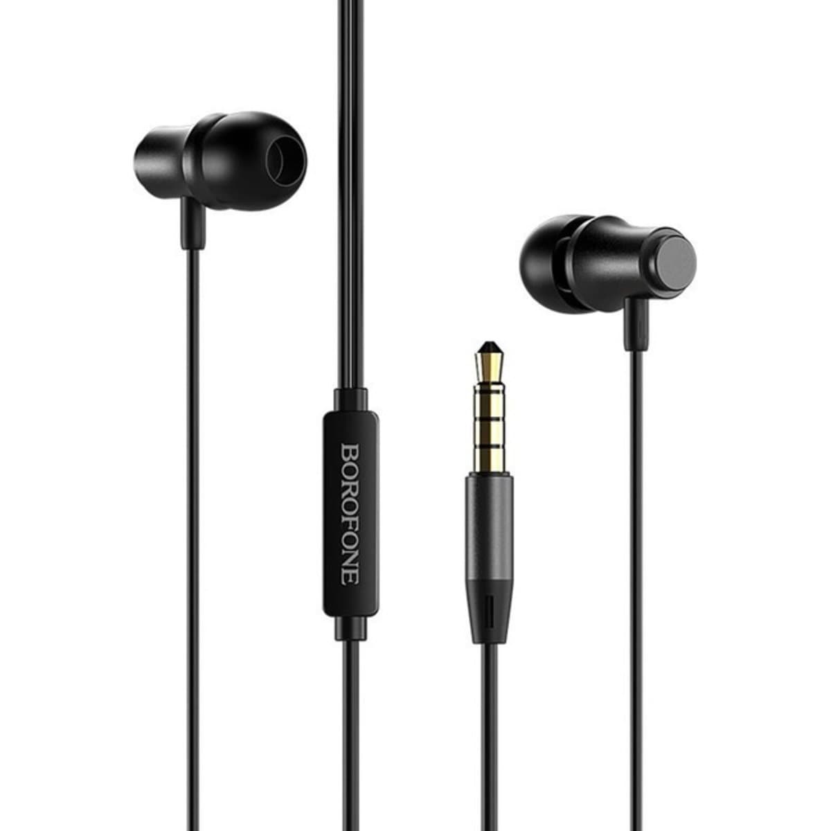 Дротові навушники BOROFONE BM29 Sound edge universal earphones with mic 3.5мм 1.2м Black (BM29B)