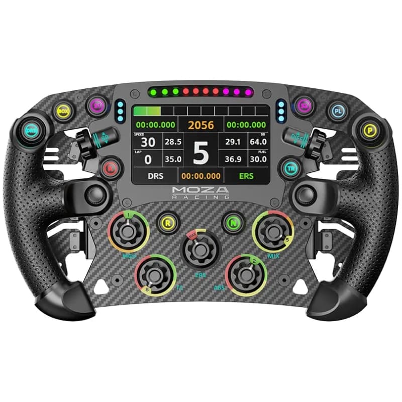 Ігрове кермо MOZA Racing FSR V2 Formula для PC 28 см 10кн RGB Black (RS068_Moza)