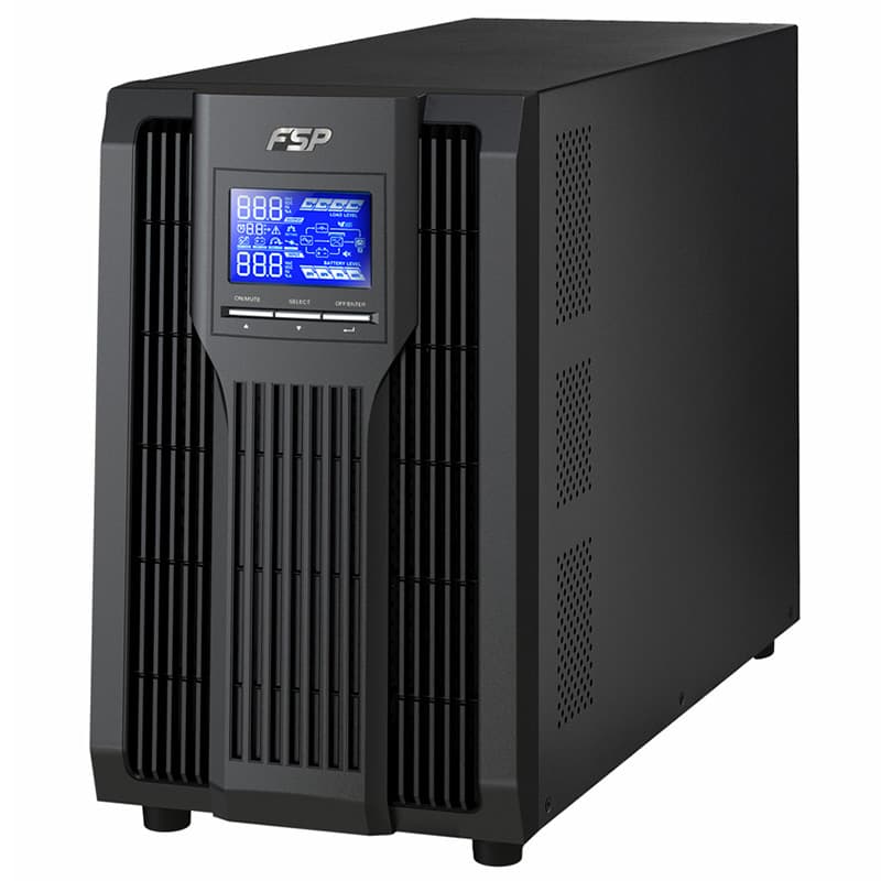 Джерело безперебійного живлення ДБЖ FSP CH-1102TS Champ 2 kVA Tower Schuko 2000VA/1800W Online Schuko*3 CE Black (PPF16A1900)