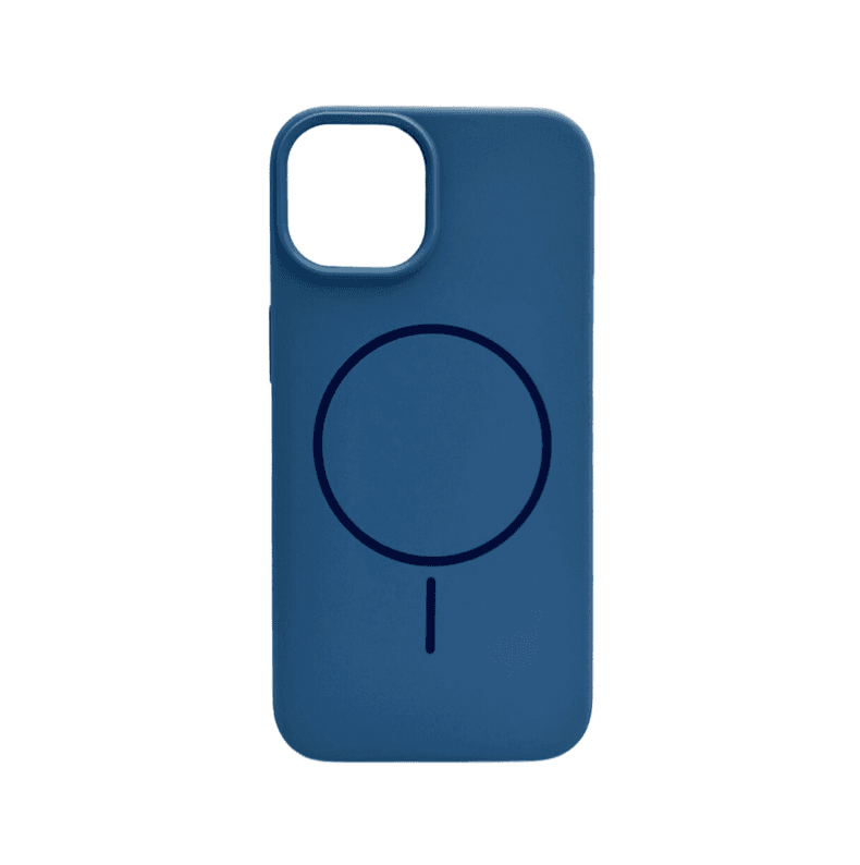 Защитный чехол-накладка Cosmic Silicone Case Magnetic для Apple iPhone 14 Azure (SilMag14-24)
