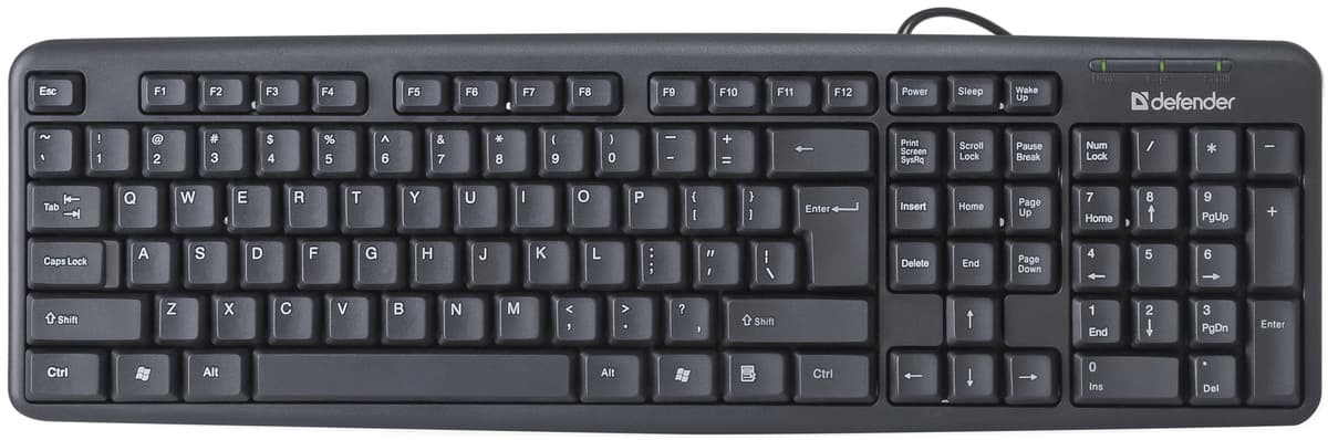 Дротова клавіатура Defender Element HB-520 B 104+3 кН UA USB Black (45529)