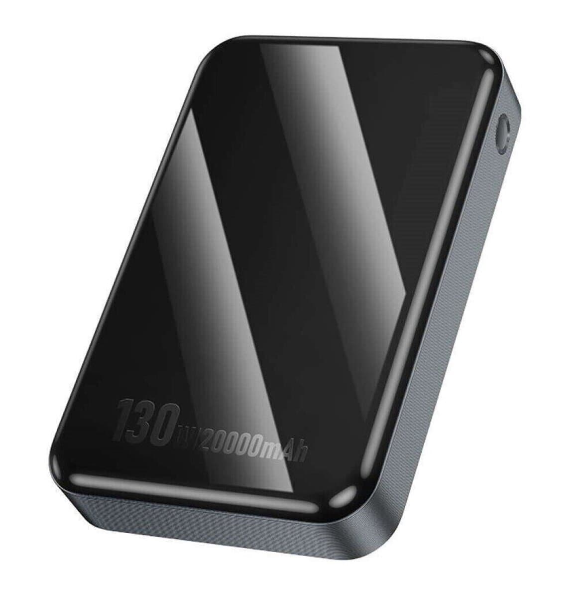 Powerbank павербанк УМБ HOCO Q30A Fast charge 130W 20000mAh 5V 3А Metal Grey