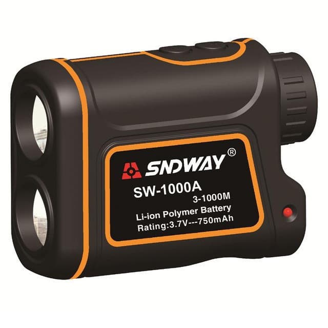 Далекомір лазерний ПРО вимірювач швидкості SNDWAY SW-1000A 1000м 750mAh Black (285075)