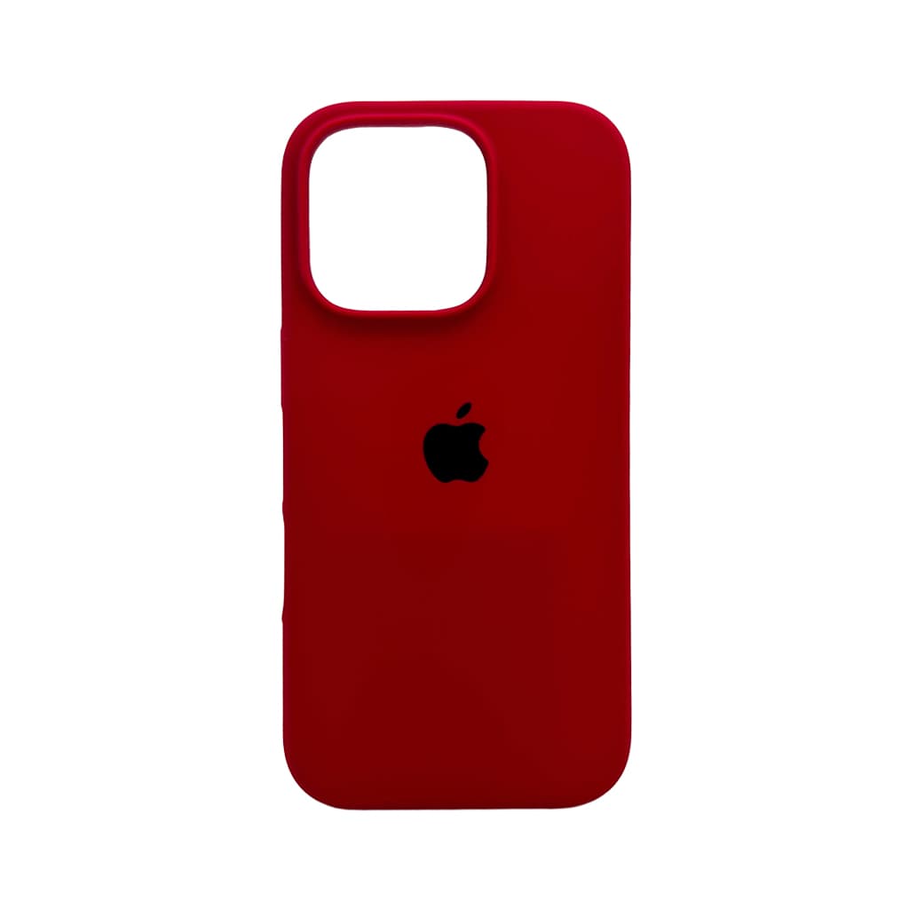 Защитный чехол-накладка Silicone Full Case AA Open Cam для Apple iPhone 16 Pro Rose Red (FullOpenAAi16P-21)