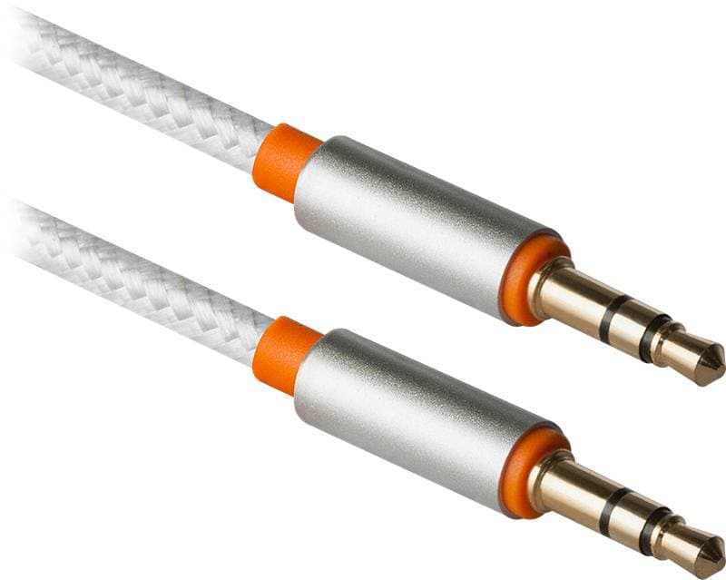 Кабель Defender JACK01-03 AUX Audio 3.5мм MM 1.2м White (87513)