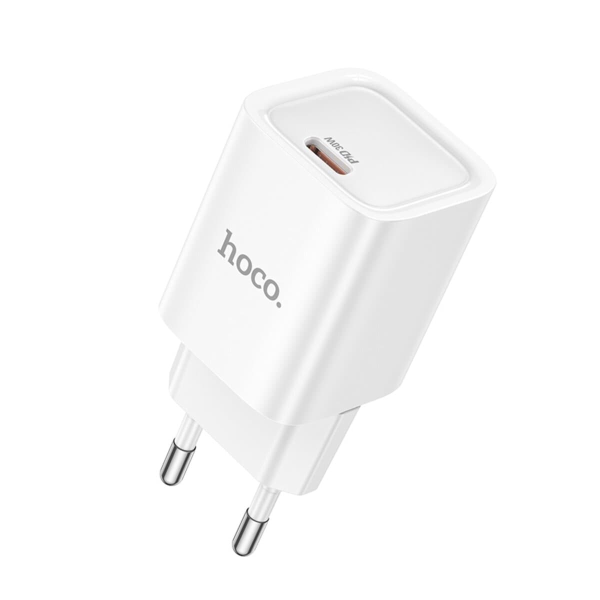 Зарядное устройство HOCO C148A Charm single port PD30W charger EU 1xType-C White