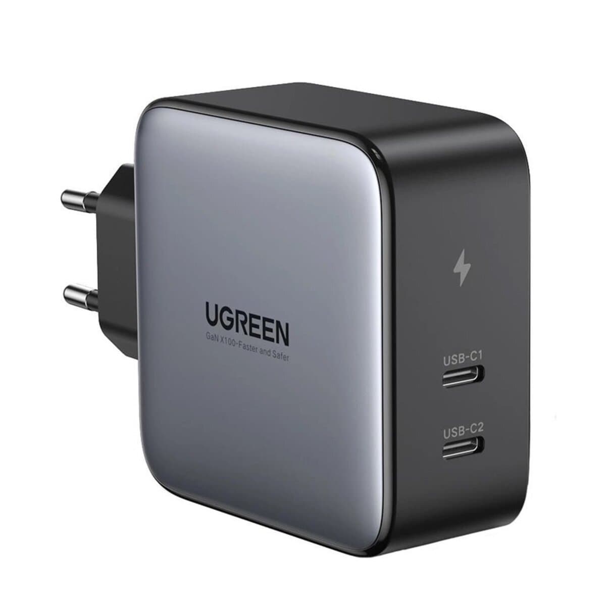 Зарядний пристрій UGREEN CD254 100W Smart Charger EU QC3.0 Black (UGR-50327)