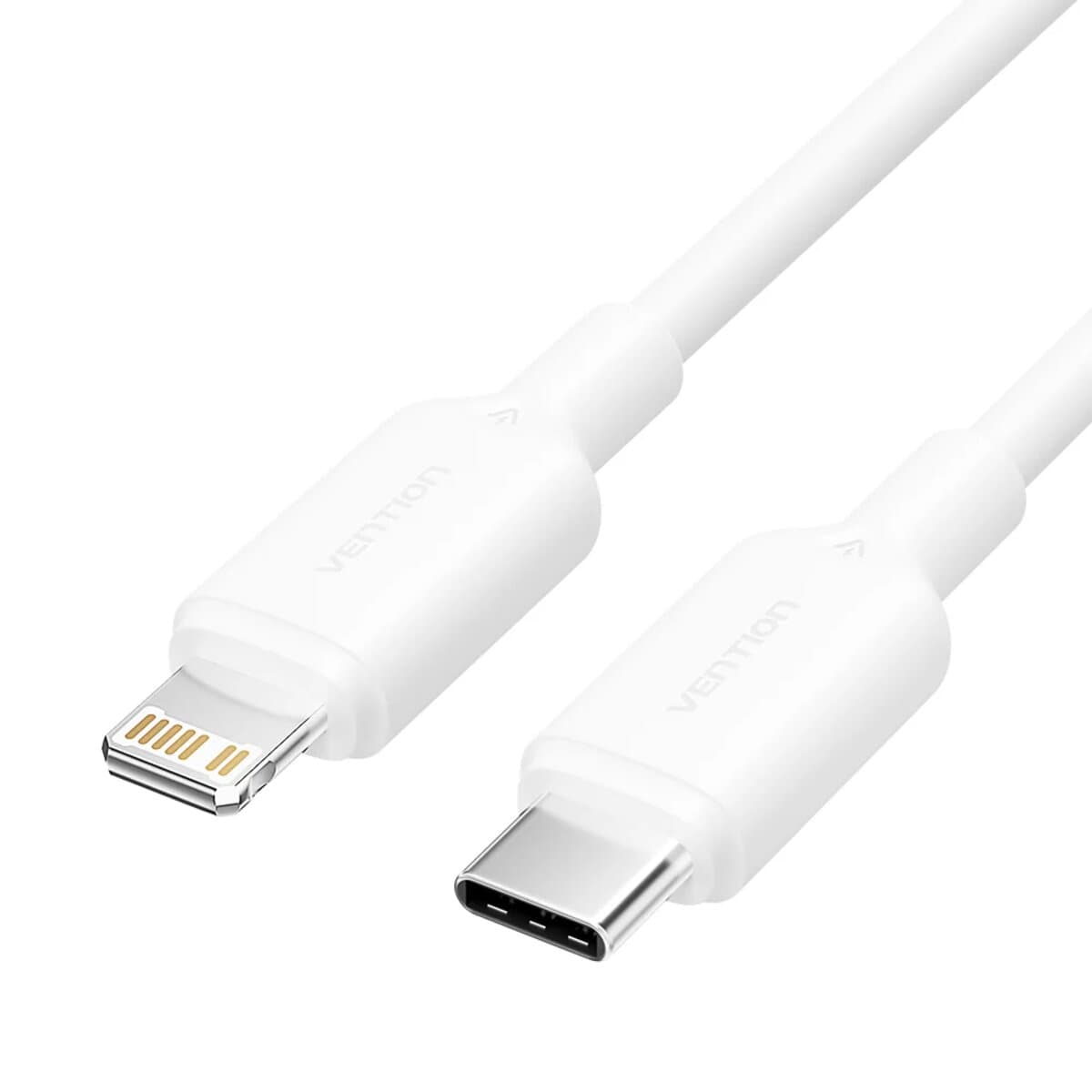 Кабель Vention Type-C to Lightning USB2.0 3A Cable 2m PVC Type White (LAKWH)