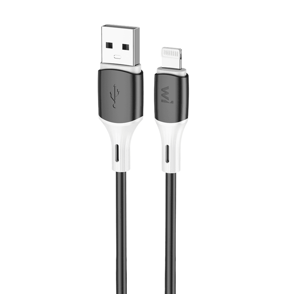Кабель Wibrand Mamba USB to Lightning silicone charging data cable 2.4A 1m Black (WI.DC/MA1B-UL)