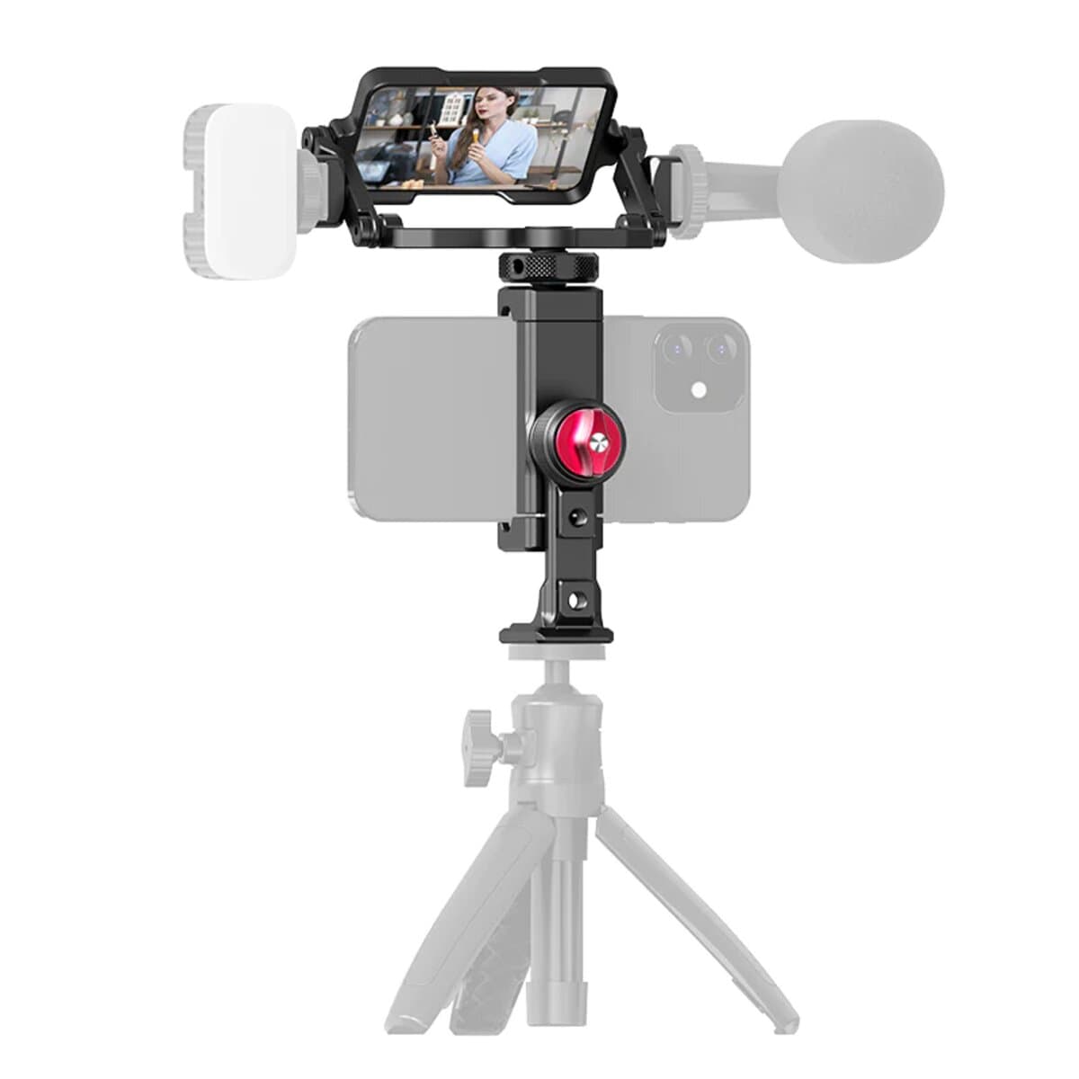 Тримач для телефону з дзеркалом фліп Ulanzi Vijim PT-14+ST-27kit Phone Clip Flip Mirror Kit Black (UV-2881)