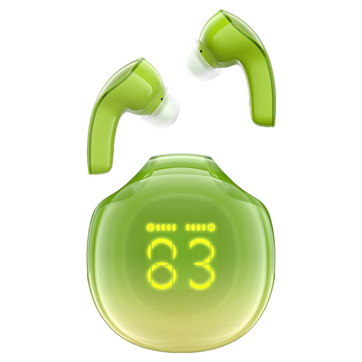 Бездротові навушники ACEFAST T9 Crystal Air color BT5.3 earbuds 480mAh IPX4 Avocado Green