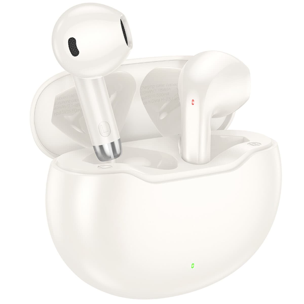 Бездротові навушники HOCO EW61 June true wireless BT5.3 TWS headset 320mAht Milky White