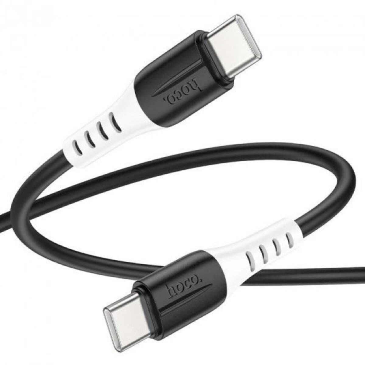 Кабель HOCO X82 Type-C to Type-C 60W 1м silicone connectors Black